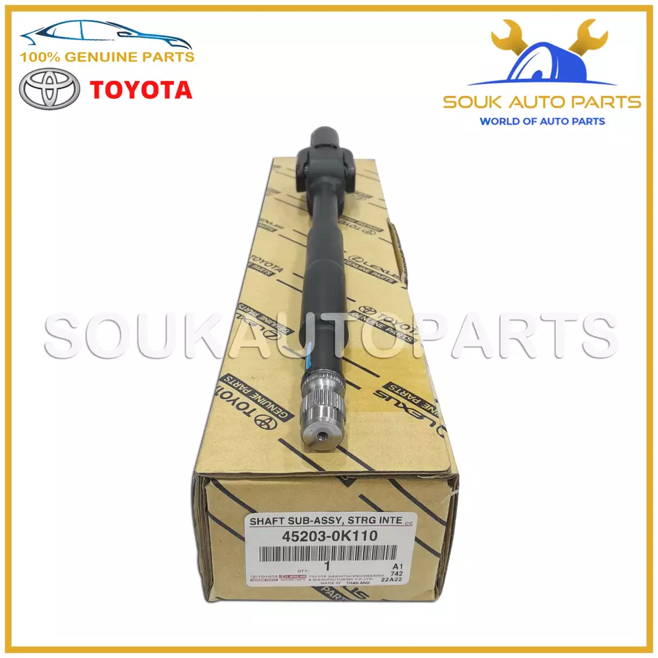 45203-0K110 Genuine Toyota SHAFT, STEERING INTERMEDIATE NO.2 452030K110 HILUX