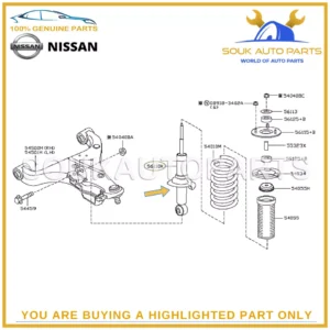 E6110-1LA0A Genuine Nissan ABSORBER SHOCK FRONT E61101LA0A OEM