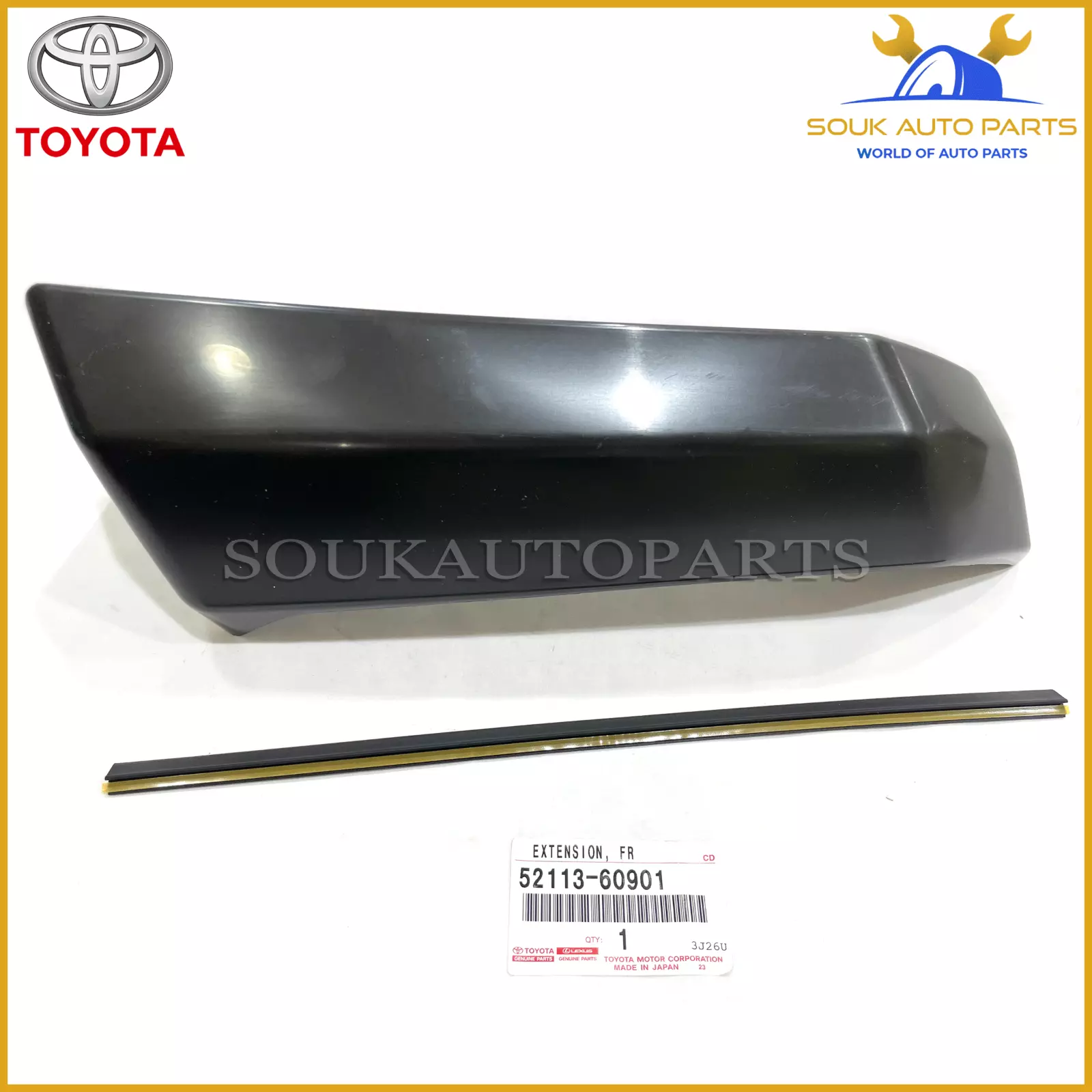 52113-60901 Genuine Toyota BAR, FRONT BUMPER, LH 5211360901