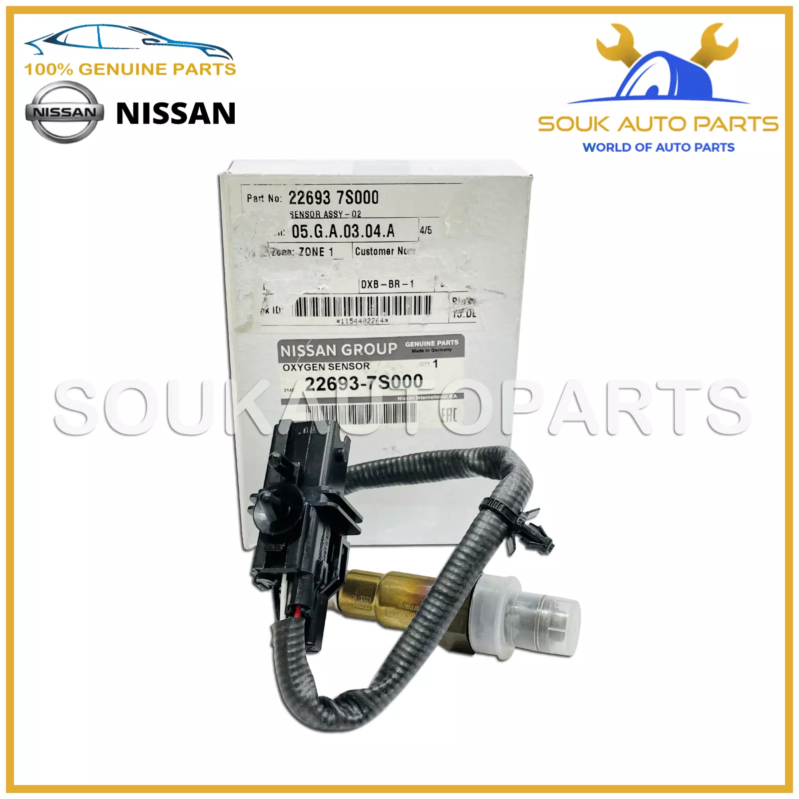 22693-7S000 Genuine Nissan Infiniti AIR FUEL RATIO SENSOR 226937S000 OEM