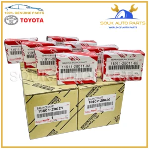 Genuine Toyota BALANCE SHAFT SET W/BEARING SET (8 PCS) 2AZ-FE NO.1 & NO.2 2.4L