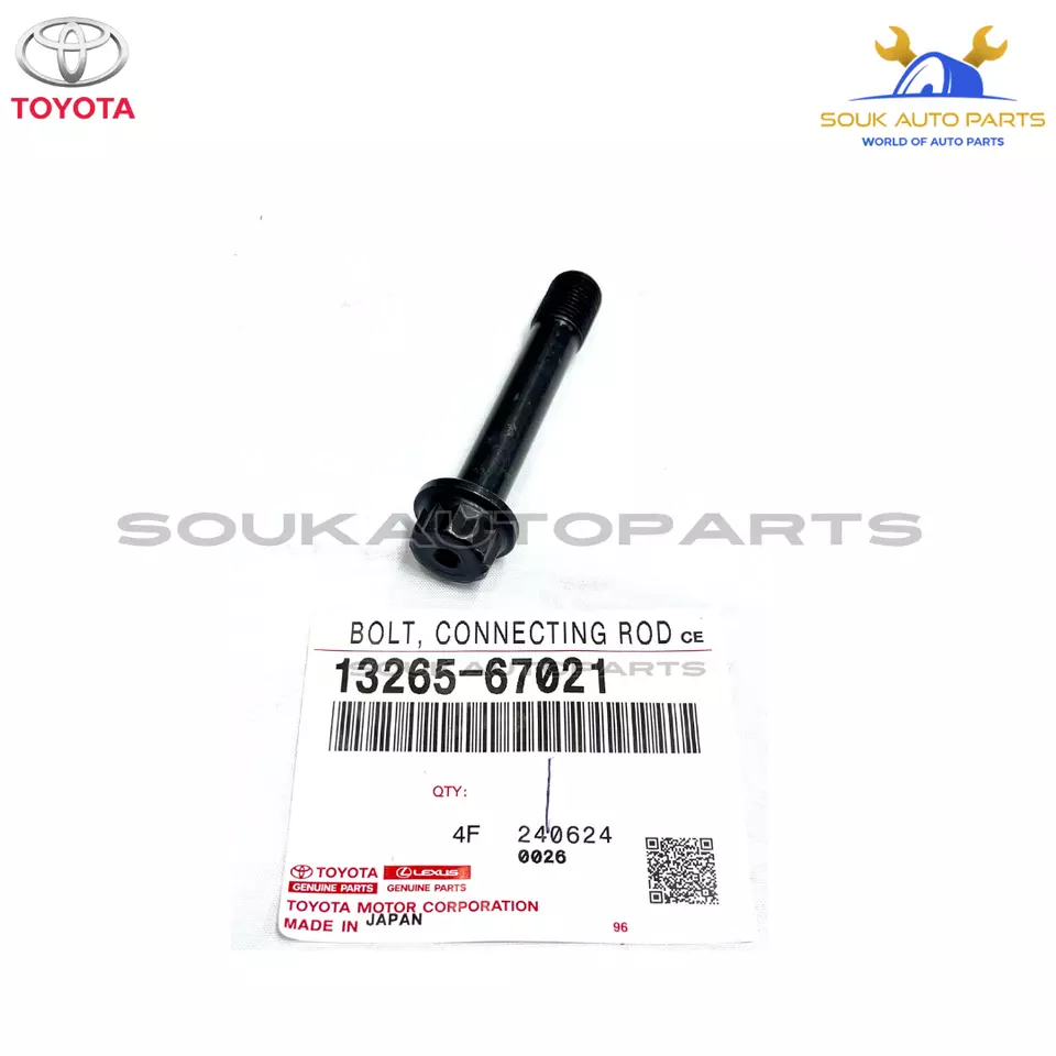 13265-67021 x8 Genuine Toyota BOLT, CONNECTING ROD 1326567021 OEM
