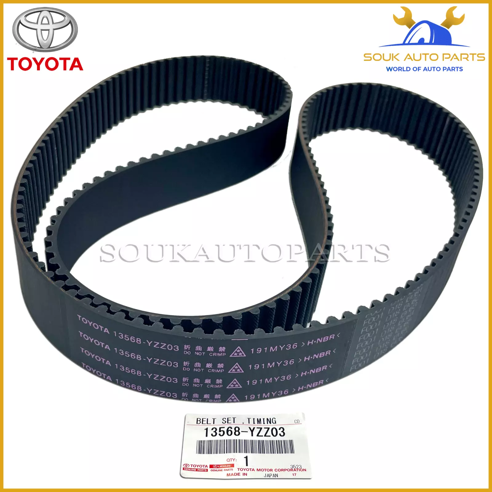 13568-YZZ03 Genuine Toyota TIMING BELT 13568YZZ03 OEM 4RUNNER T100 TUNDRA