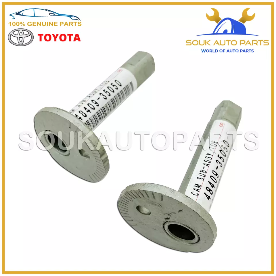 48409-35050 Genuine Toyota CAM ASSY, FRONT SUSPENSION TOE ADJUST (Set of 2Pcs)