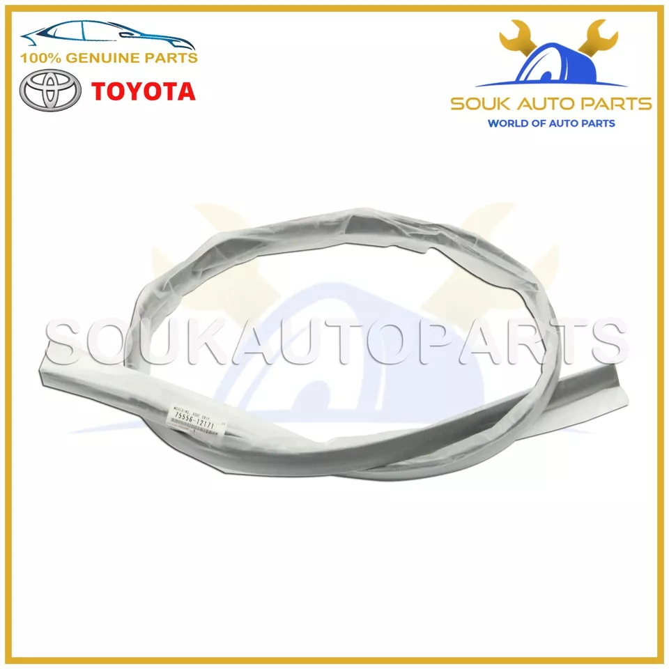 75556-12171/70 Genuine Toyota MOULDING, ROOF DRIP SIDE FINISH, CENTER LH OEM