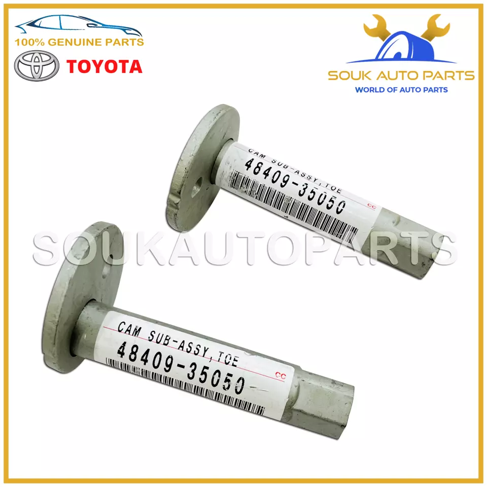 48409-35050 Genuine Toyota CAM ASSY, FRONT SUSPENSION TOE ADJUST (Set of 2Pcs)