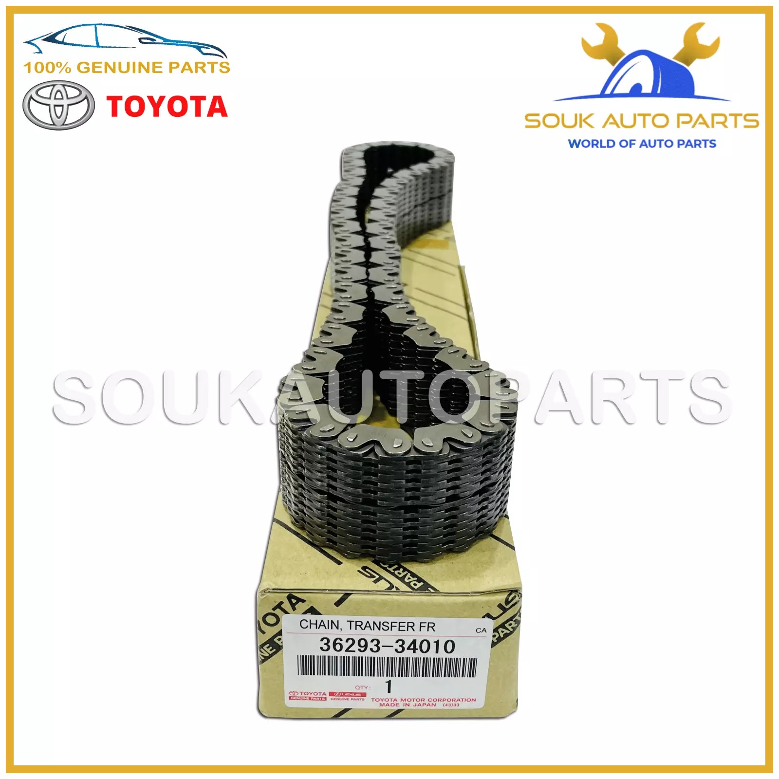 36293-34010 Genuine Toyota CHAIN, TRANSFER FRONT DRIVE 3629334010