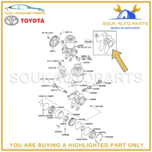 04446-20120 Genuine Toyota GASKET KIT, POWER STEERING PUMP 0444620120 OEM