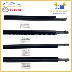 Genuine Toyota FRONT & REAR DOOR BELT MOULDING WEATHERSTRIP SET Corolla 09-12