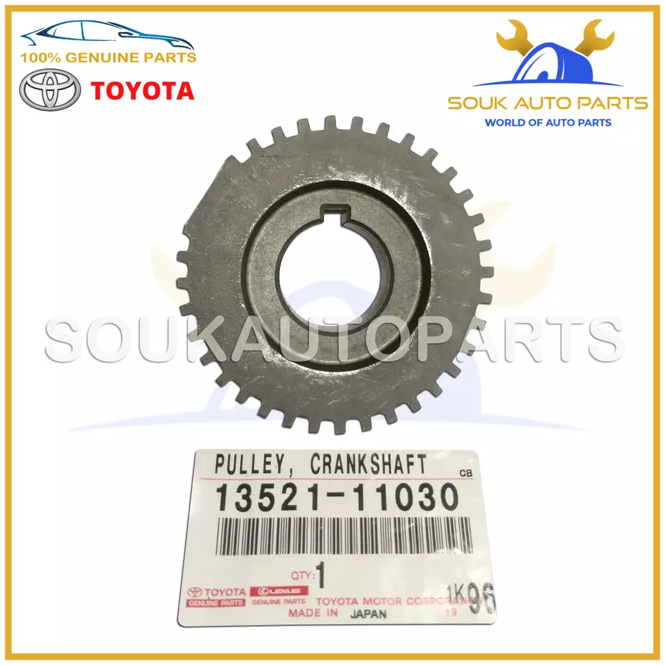 13521-11030 Toyota GENUINE CRANKSHAFT TIMING PULLEY 1352111030 OEM COROLLA 4E 5E