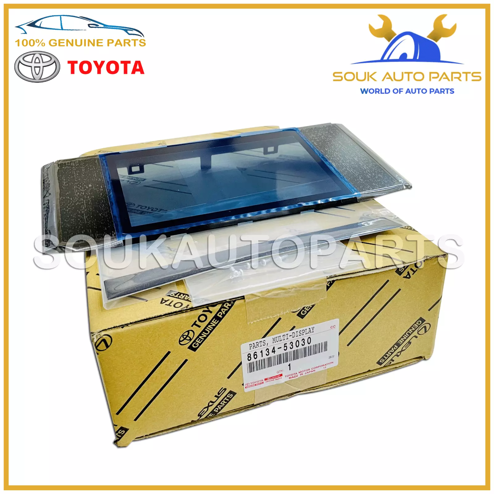 86134-53030 Genuine Toyota PARTS, MULTI-DISPLAY 8613453030 OEM LEXUS IS350 RC350