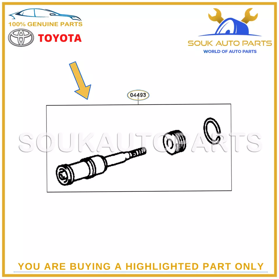 04493-60330 Genuine Toyota BRAKE MASTER CYLINDER KIT 0449360330 OEM LX470