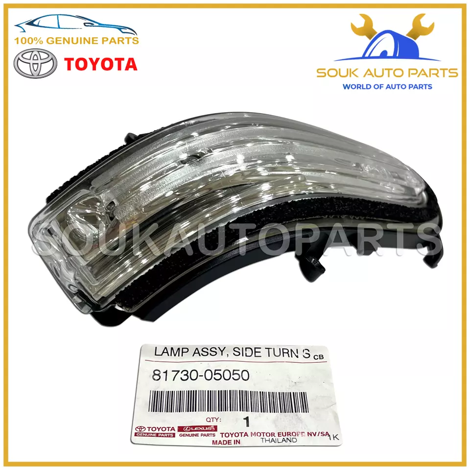 81730-05050 Genuine Toyota SIDE TURN SIGNAL LAMP ASSY, RH 8173005050 OEM
