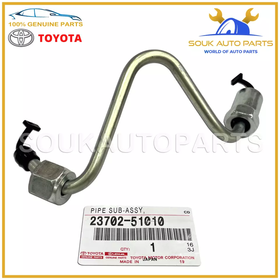 23702-51010 Genuine Toyota PIPE SUB-ASSY, INJECTION, NO.2 2370251010 OEM LC