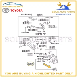 43330-29565 Genuine Toyota JOINT ASSY, LOWER BALL, FRONT, RH/LH 4333029565 OEM