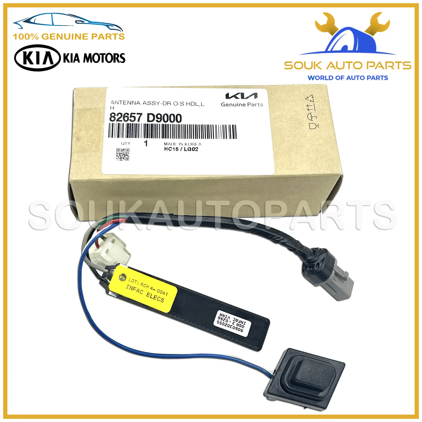 82657-D9000 Genuine Hyundai / KIA ANTENNA ASSY-DR O/S HDL,LH