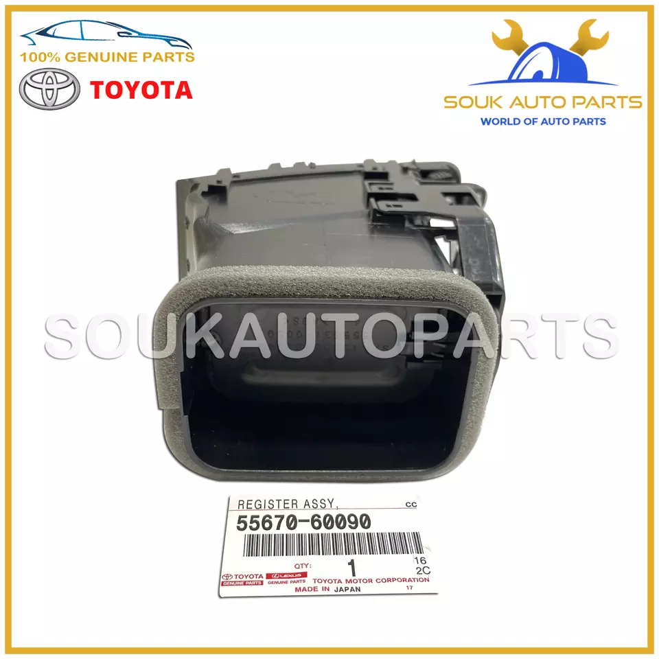 55670-60090 Genuine Toyota REGISTER ASSY, INSTRUMENT PANEL, CENTER 5567060090