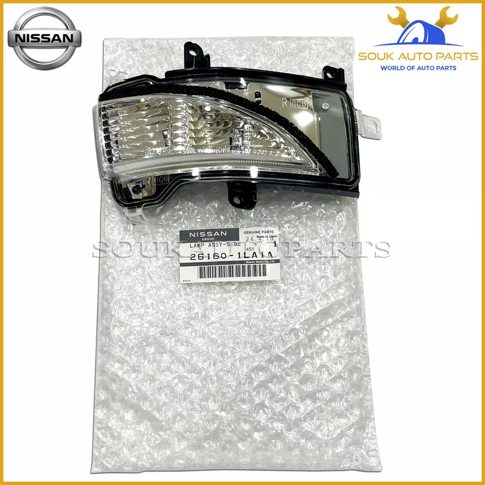 26160-1LA1A Genuine Nissan LAMP ASSY-SIDE TURN SIGNAL, RH 261601LA1A OEM