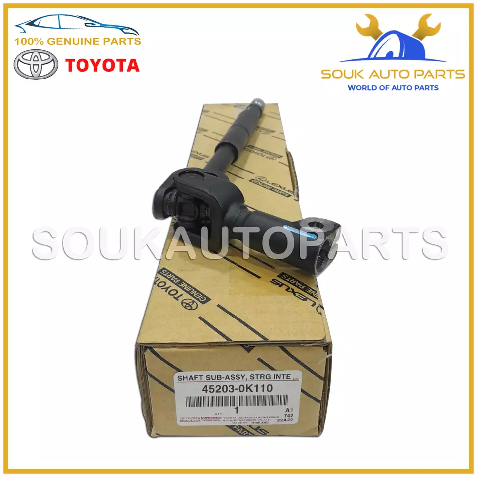 45203-0K110 Genuine Toyota SHAFT, STEERING INTERMEDIATE NO.2 452030K110 HILUX