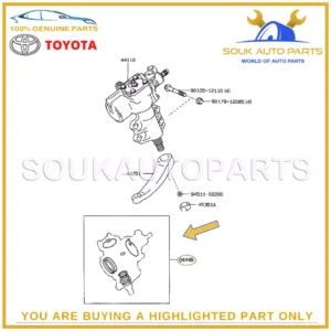 04445-60050 Genuine Toyota GASKET KIT, POWER STRNG GEAR (FOR RECIRCULATING BALL)
