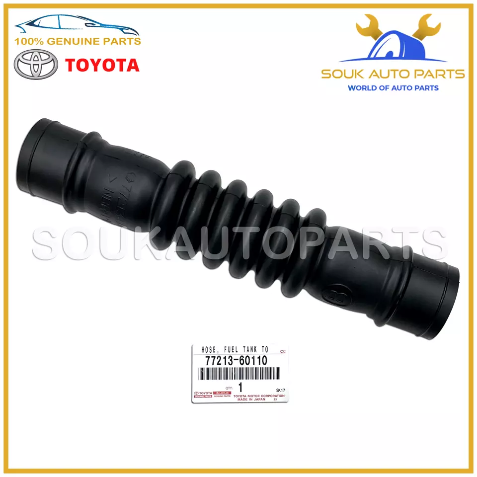 77213-60110 Genuine Toyota HOSE, FUEL, NO.1(FUEL TANK INLET PIPE) 7721360110 OEM