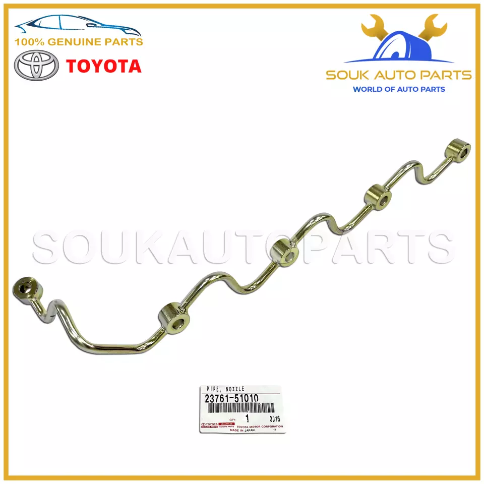 23761-51010 Genuine Toyota PIPE ASSY, NOZZLE LEAKAGE 2376151010 OEM LAND CRUISER