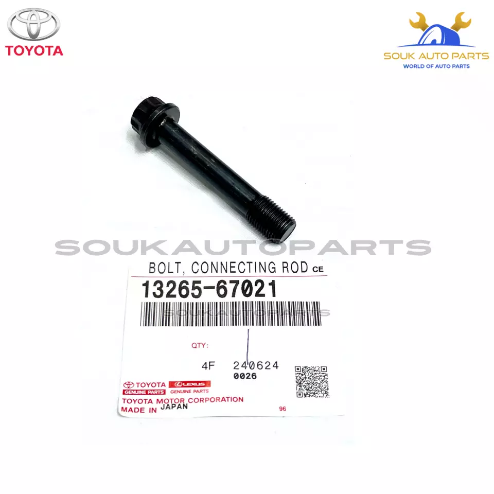 13265-67021 x8 Genuine Toyota BOLT, CONNECTING ROD 1326567021 OEM