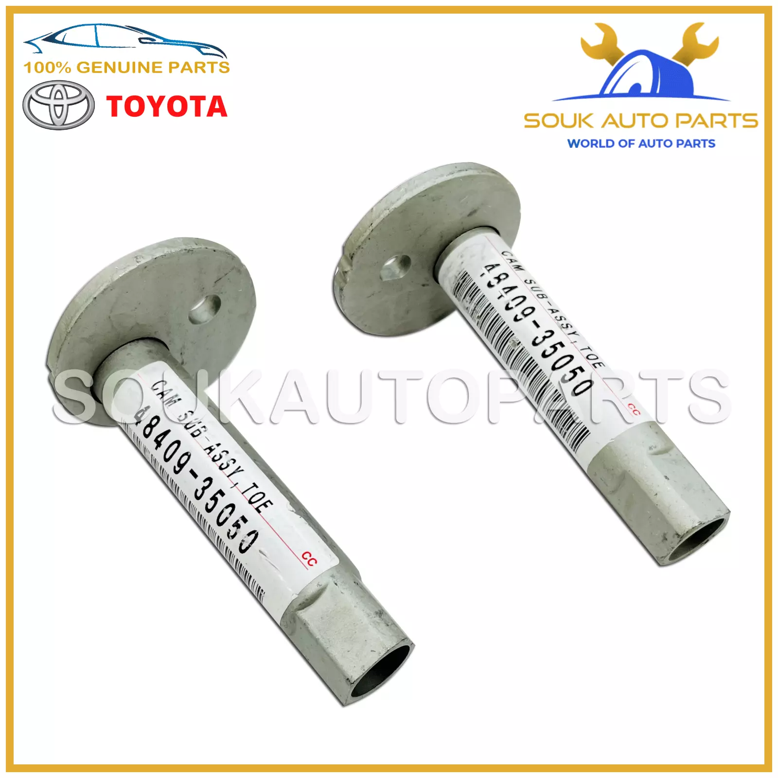 48409-35050 Genuine Toyota CAM ASSY, FRONT SUSPENSION TOE ADJUST (Set of 2Pcs)