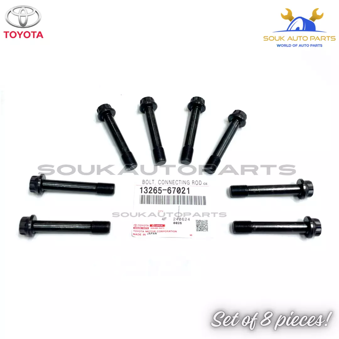13265-67021 x8 Genuine Toyota BOLT, CONNECTING ROD 1326567021 OEM