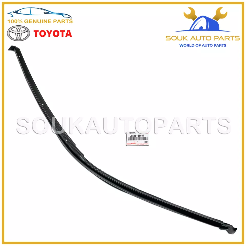 75533-60031 Genuine Toyota MOULDING, WINDSHIELD, OUTSIDE RH 7553360031 OEM