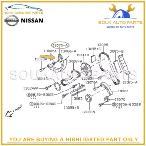 13070-EB71B Genuine Nissan TENSIONER ASSY-CHAIN 13070EB71B OEM