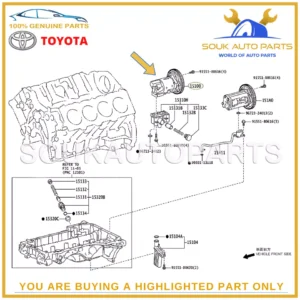 15100-51021 Genuine Toyota 1VD-FTV OIL PUMP ASSY 1510051021 OEM