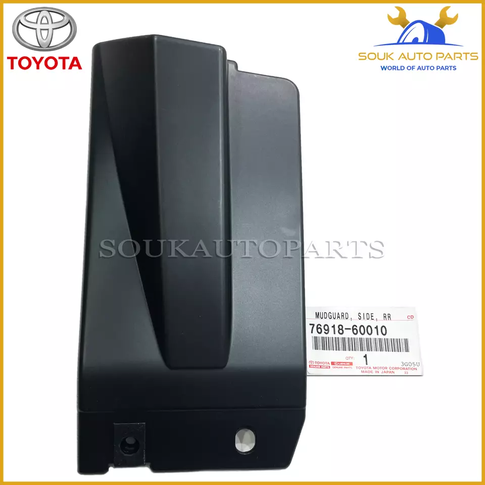 76918-60010 Genuine Toyota MUDGUARD, SIDE, REAR LH 7691860010 OEM