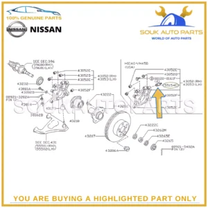 55154-30P00 Genuine Nissan BALL JOINT ASSY-REAR AXLE 5515430P00 OEM