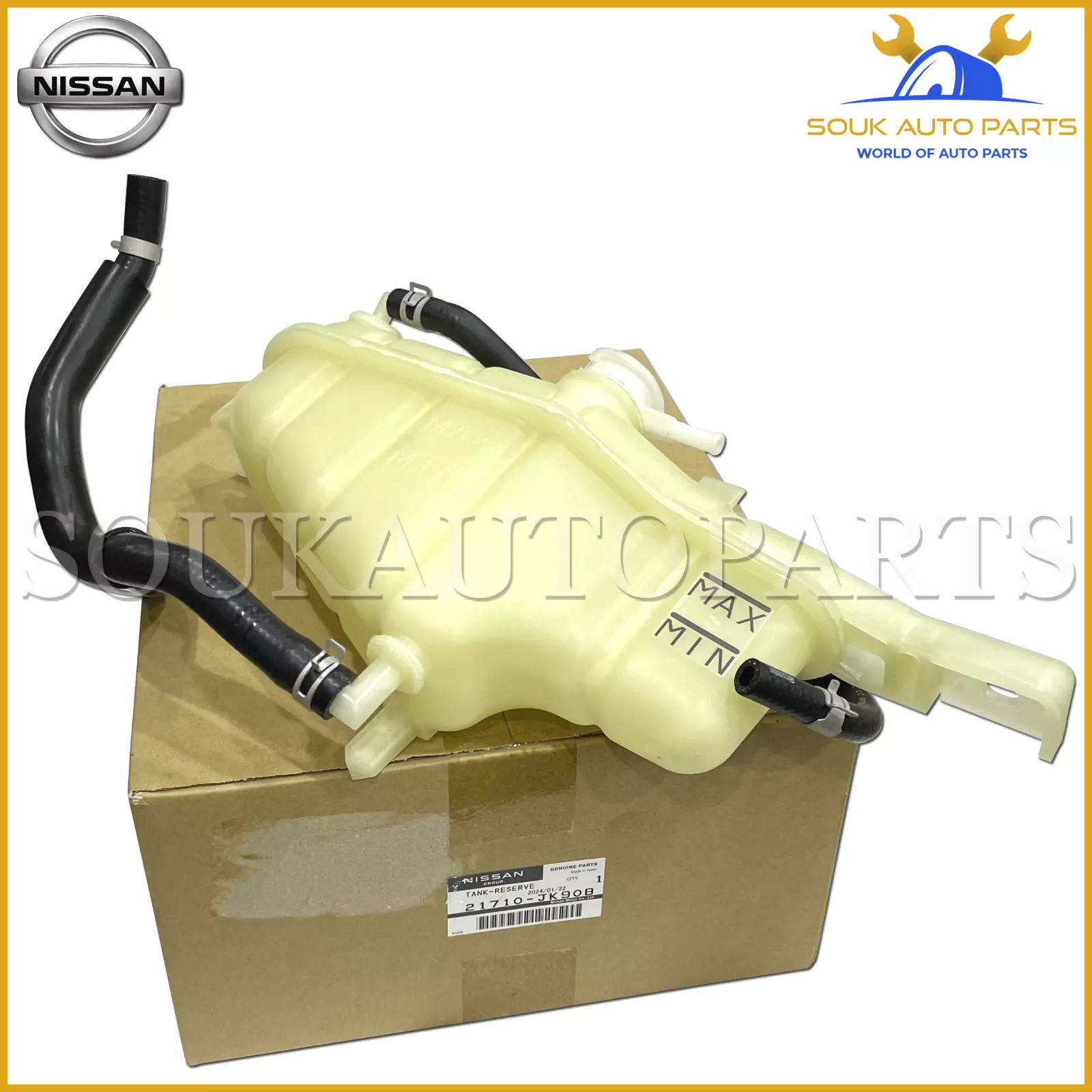 21710-JK90B Genuine Nissan TANK ASSY-RADIATOR RESERVOIR 21710JK90B OEM G37 SEDAN