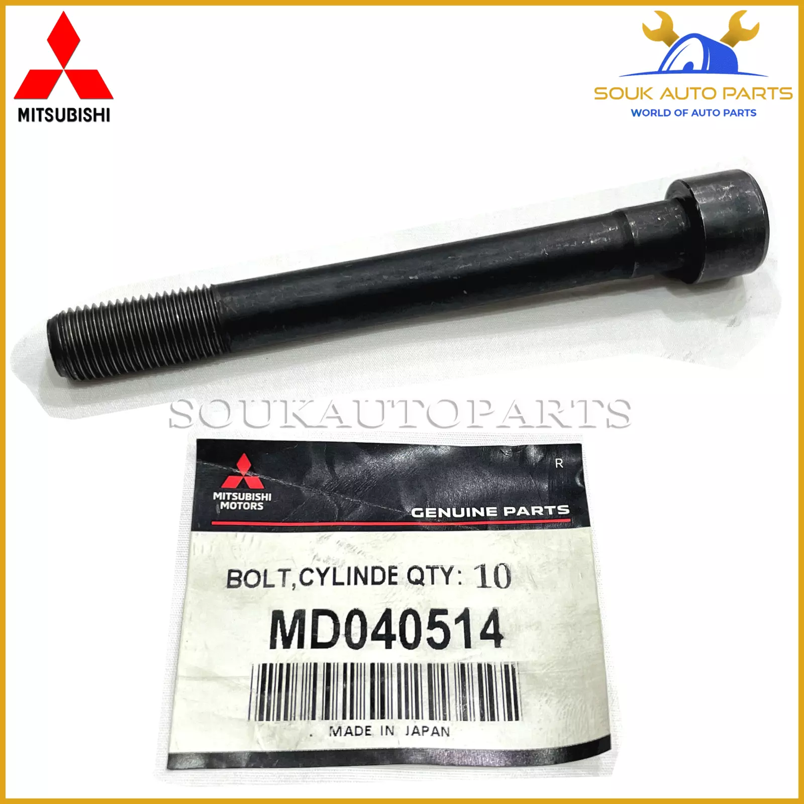 MD040514 Genuine Mitsubishi HEAD BOLT 4D56T 8V PAJERO L200 LANCER