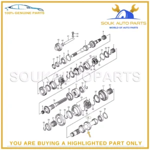 24131-76J20 Genuine Suzuki SHAFT, COUNTER for JIMNY