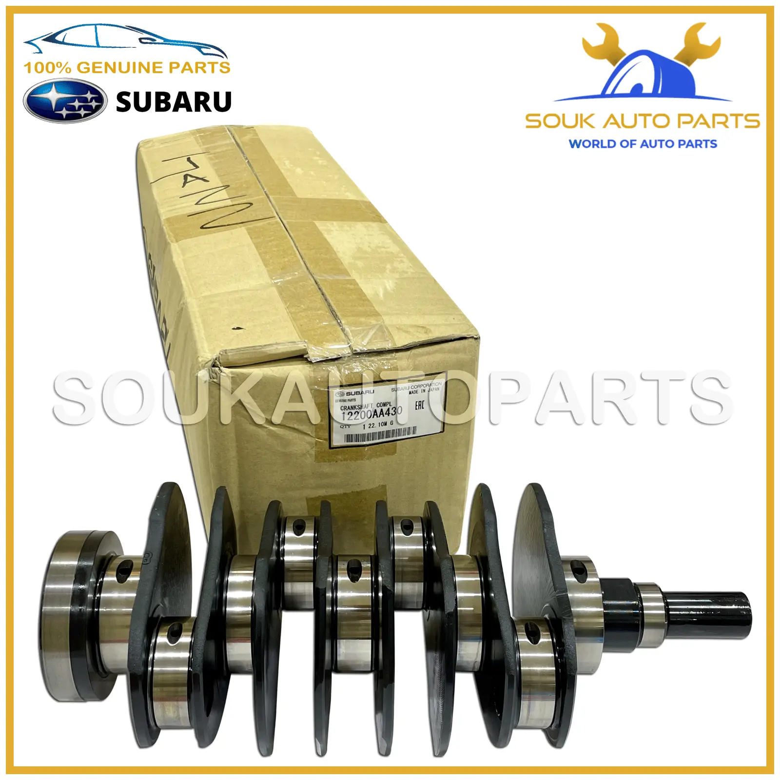 12200-AA430 Genuine Subaru CRANKSHAFT EJ255 EJ257, 12200AA430