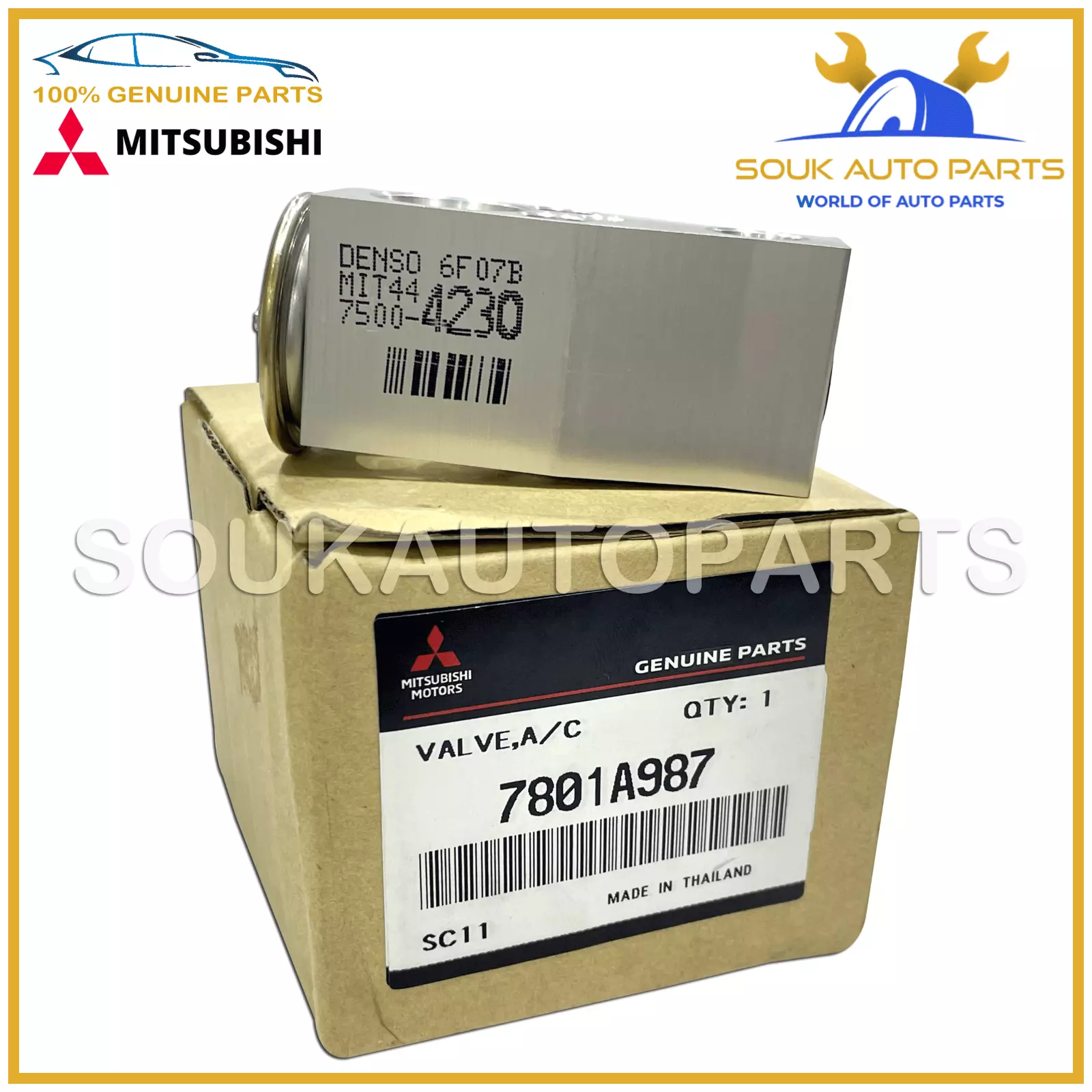 7801A987 Genuine Mitsubishi VALVE, A/C EXPANSION