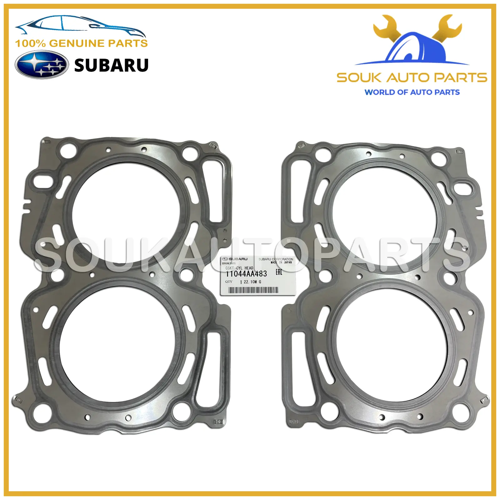 11044-AA483 Genuine Subaru GASKET-CYLINDER HEAD SET OF 2 PCS