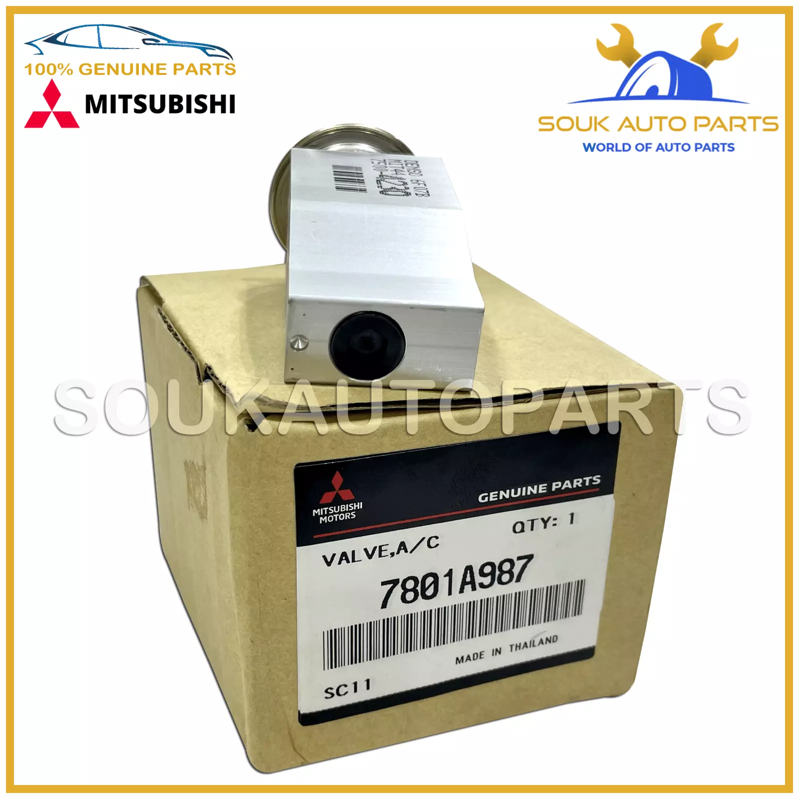 7801A987 Genuine Mitsubishi VALVE, A/C EXPANSION