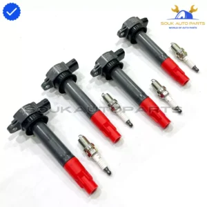 1832A025 Genuine IGNITION COIL & NGK PLUGS 4G64 4Pcs For Mitsubishi LANCER 08-17