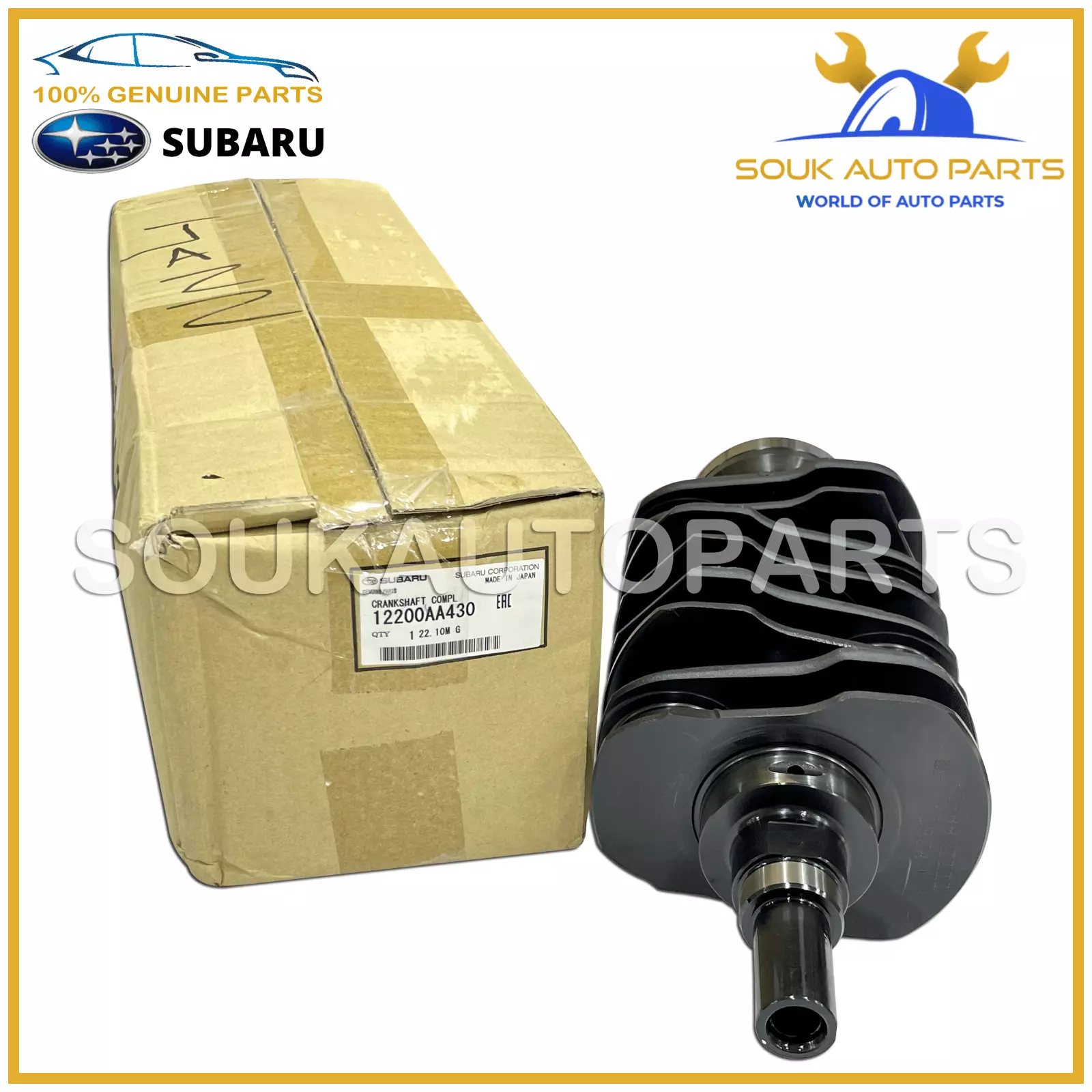 12200-AA430 Genuine Subaru CRANKSHAFT EJ255 EJ257, 12200AA430
