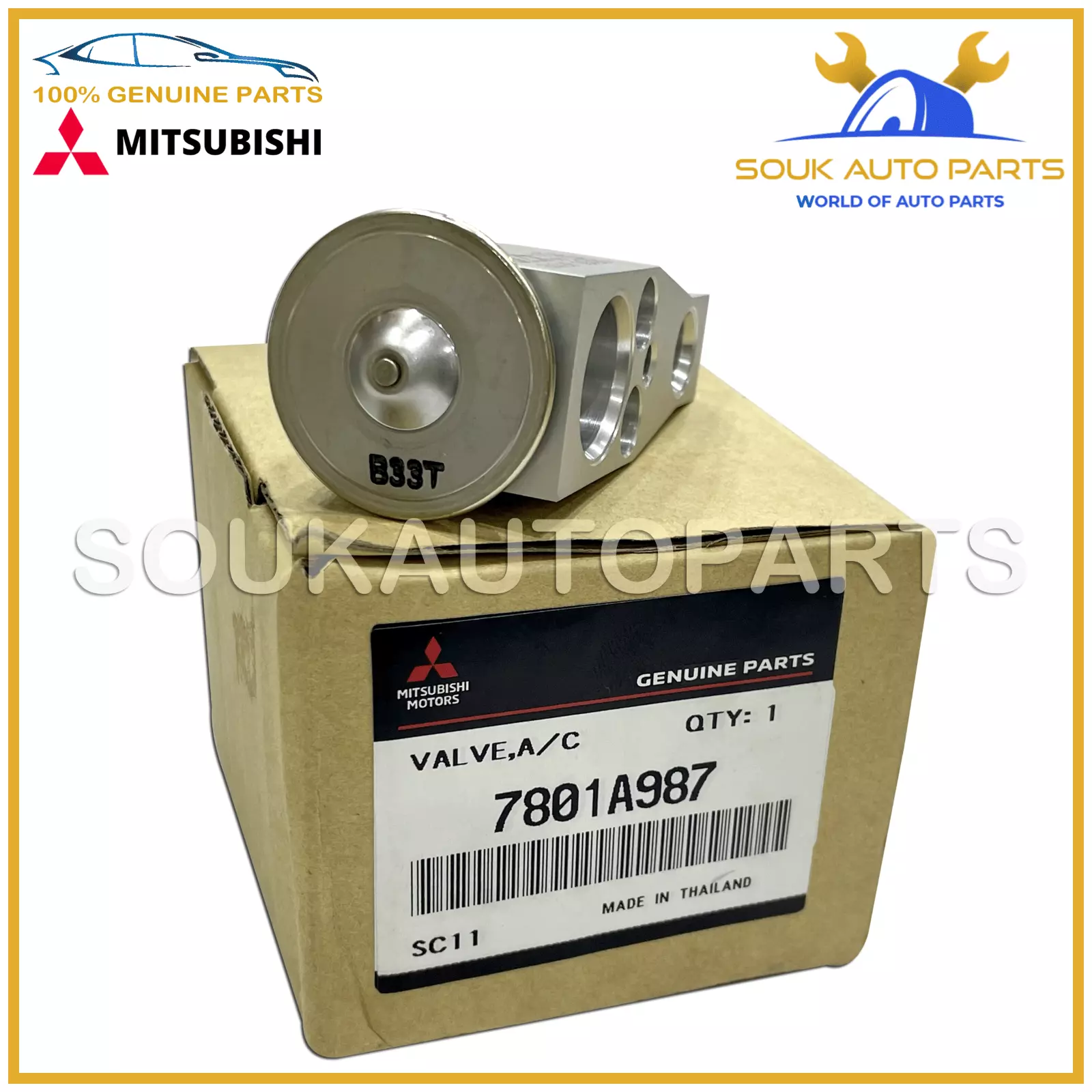 7801A987 Genuine Mitsubishi VALVE, A/C EXPANSION