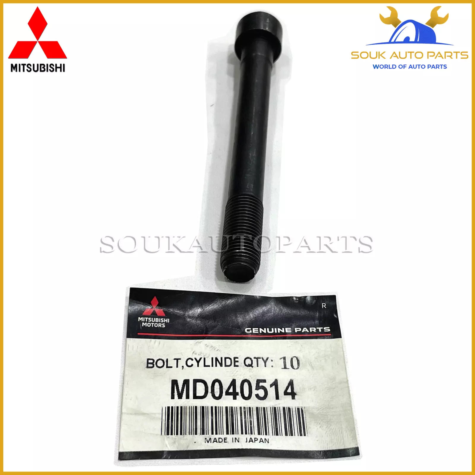 MD040514 Genuine Mitsubishi HEAD BOLT 4D56T 8V PAJERO L200 LANCER