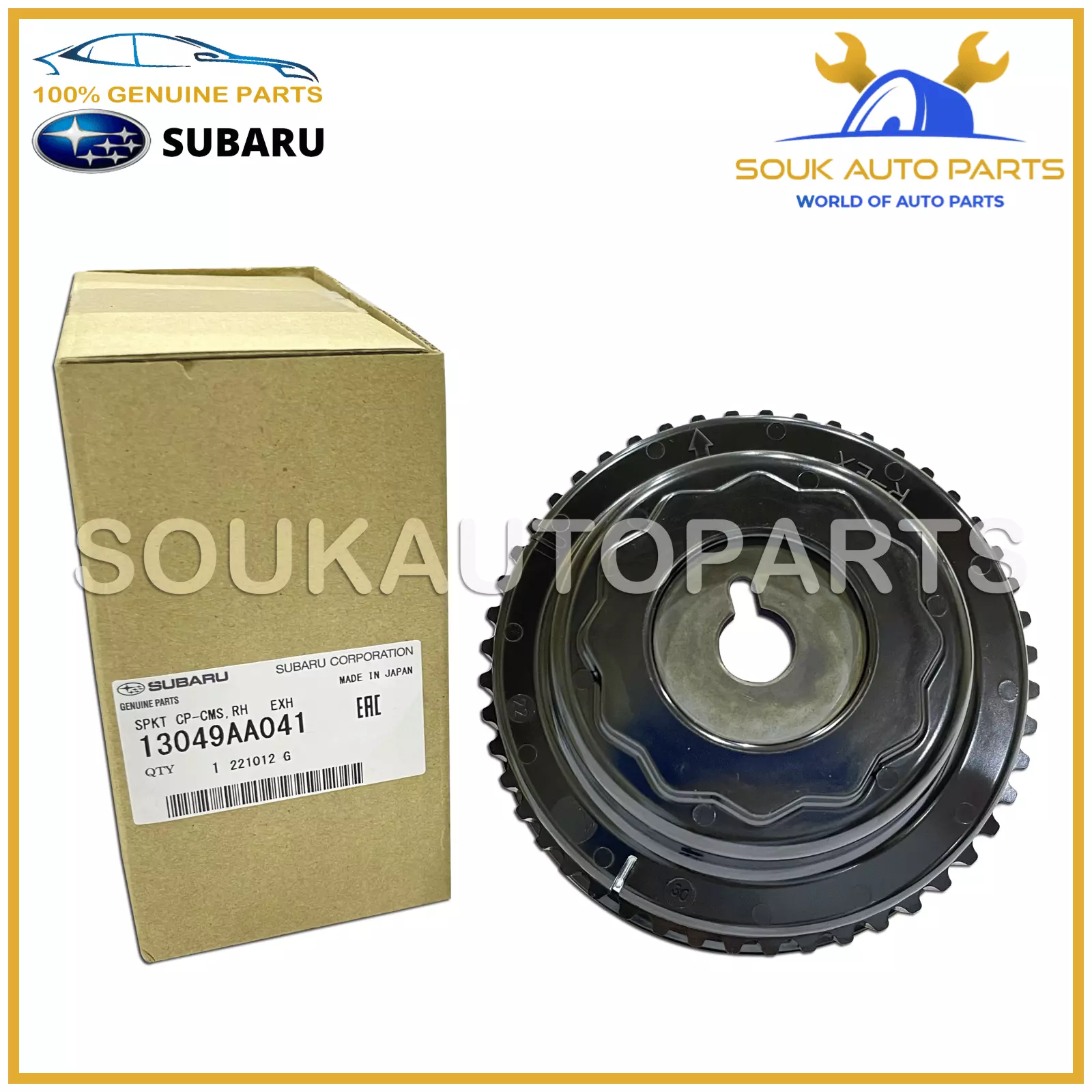 13049-AA041 Genuine Subaru SPROCKET CP-CAMSHAFT, RH EXHAUST 13049AA041 OEM