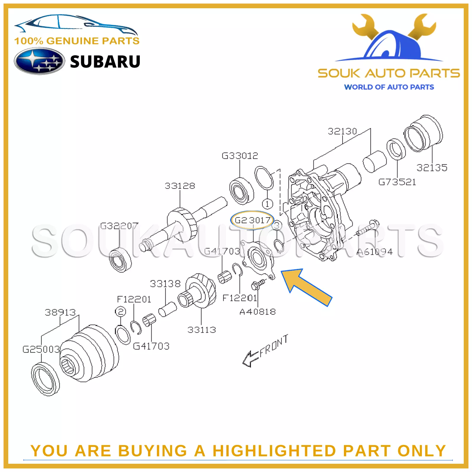 806230170 Genuine Subaru BALL BEARING For LEGACY FORESTER IMPREZA OEM