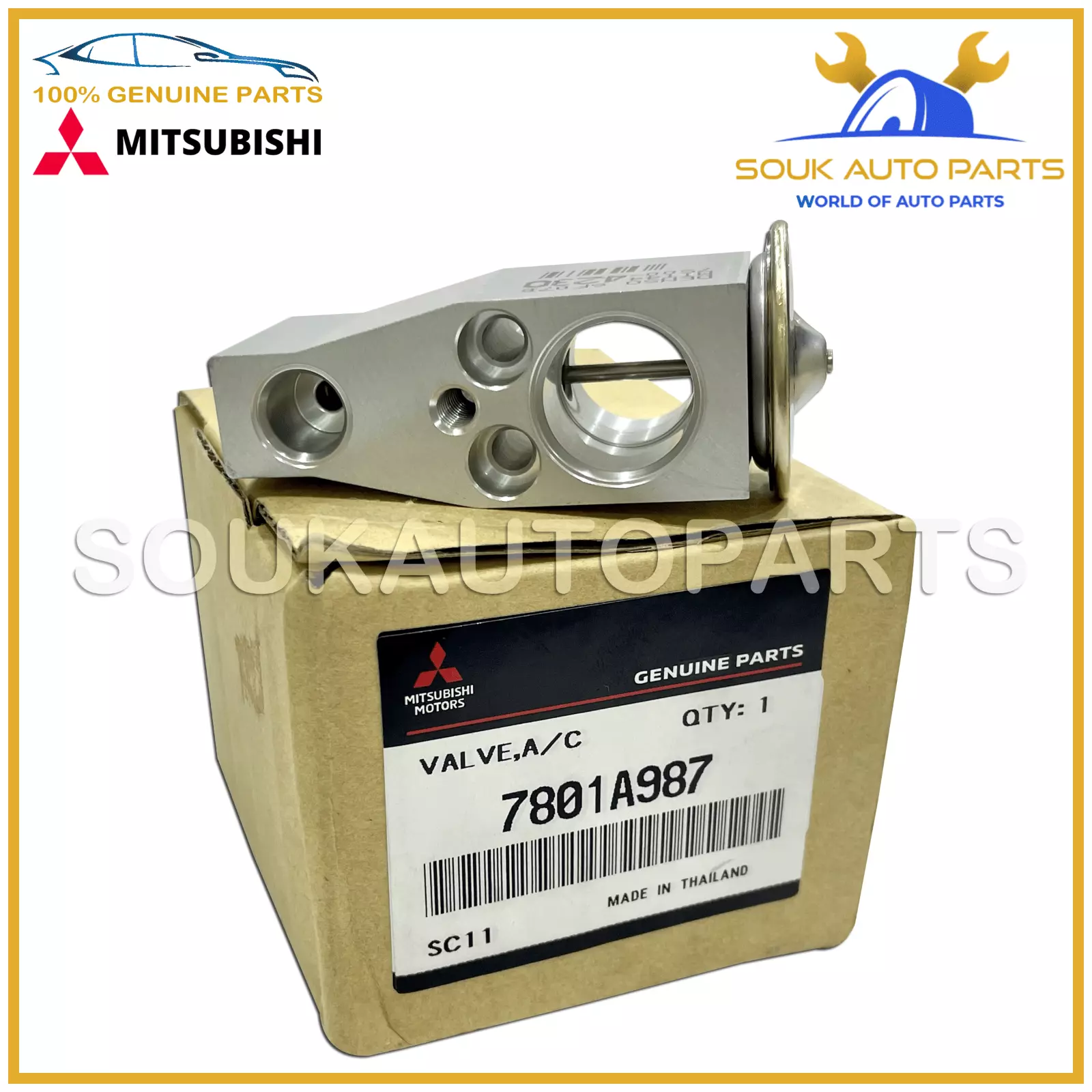 7801A987 Genuine Mitsubishi VALVE, A/C EXPANSION