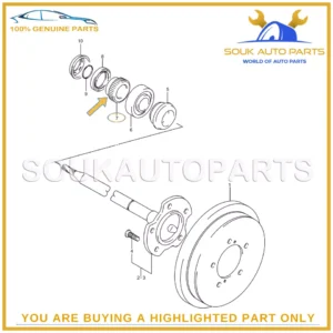 43485-52D50 Genuine Suzuki RING, BEARING RETAINER ESCUDO