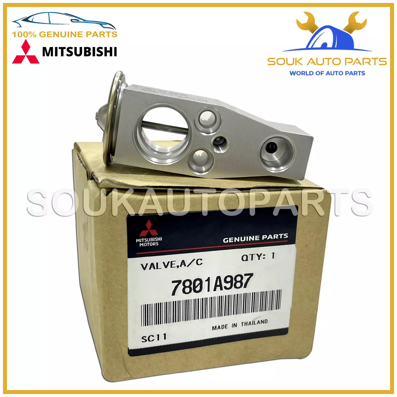 7801A987 Genuine Mitsubishi VALVE, A/C EXPANSION